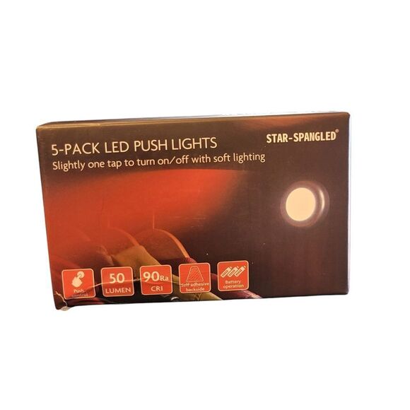 Star-Spangled 5-Pack LED Push Lights - Picture 1 of 3